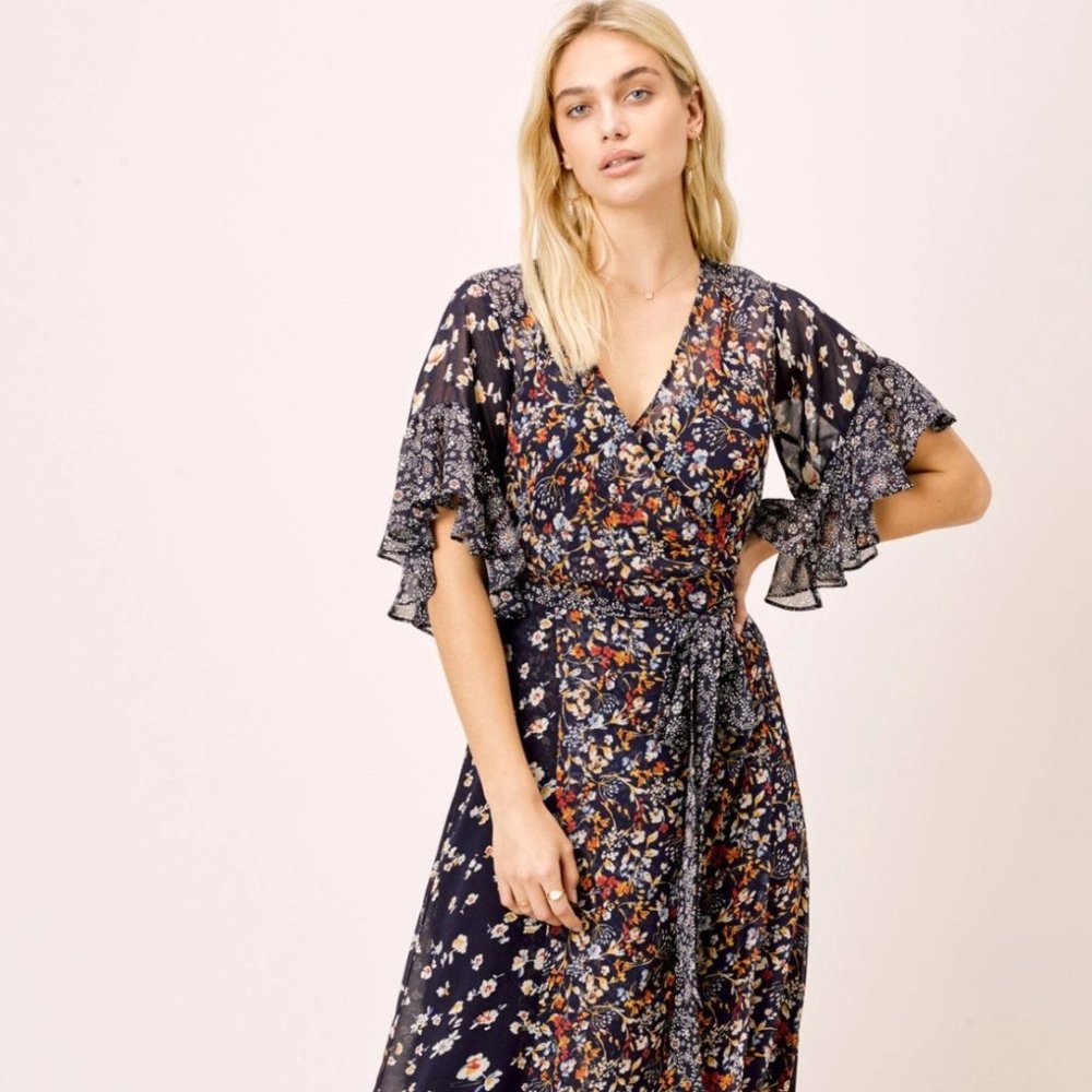 Love Stitch Priscilla Floral Wrap Dress